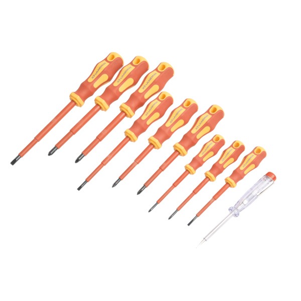 Tournevis isolés 1000 V - Jeu de 10